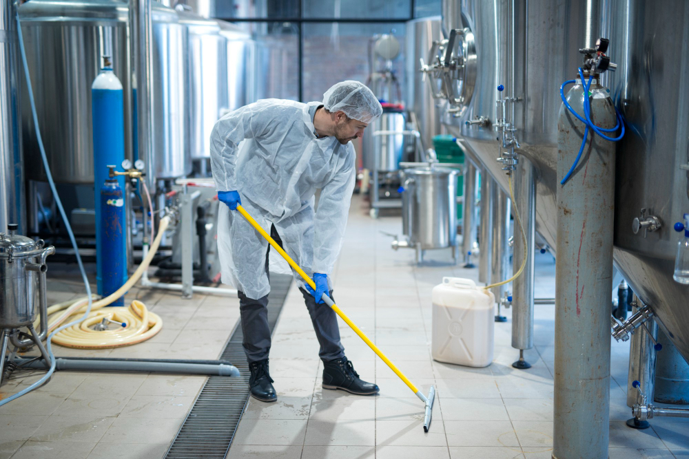 Industrial Pest Control Services in Okhla Phase 1 Delhi - SKUAS treating factory and warehouse premises