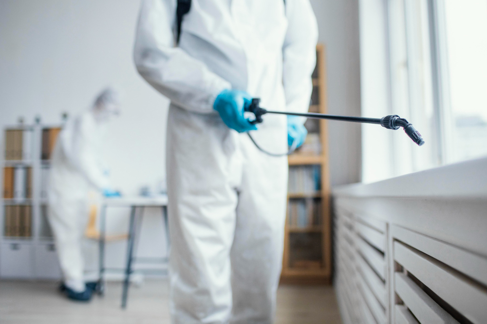 Pest Control Services in Anand Lok, Delhi - SKUAS Technician at work