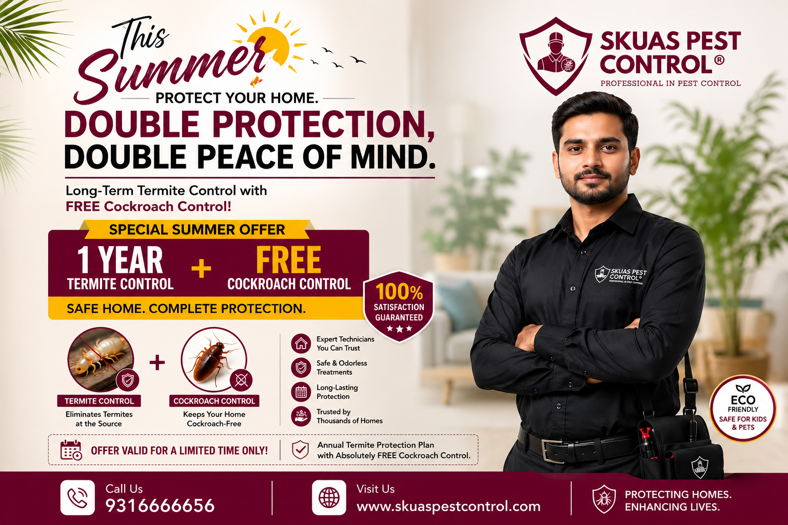 Beat the Heat — and the Pests: Skuas Pest Control's Special Summer Offer for Delhi Homes
