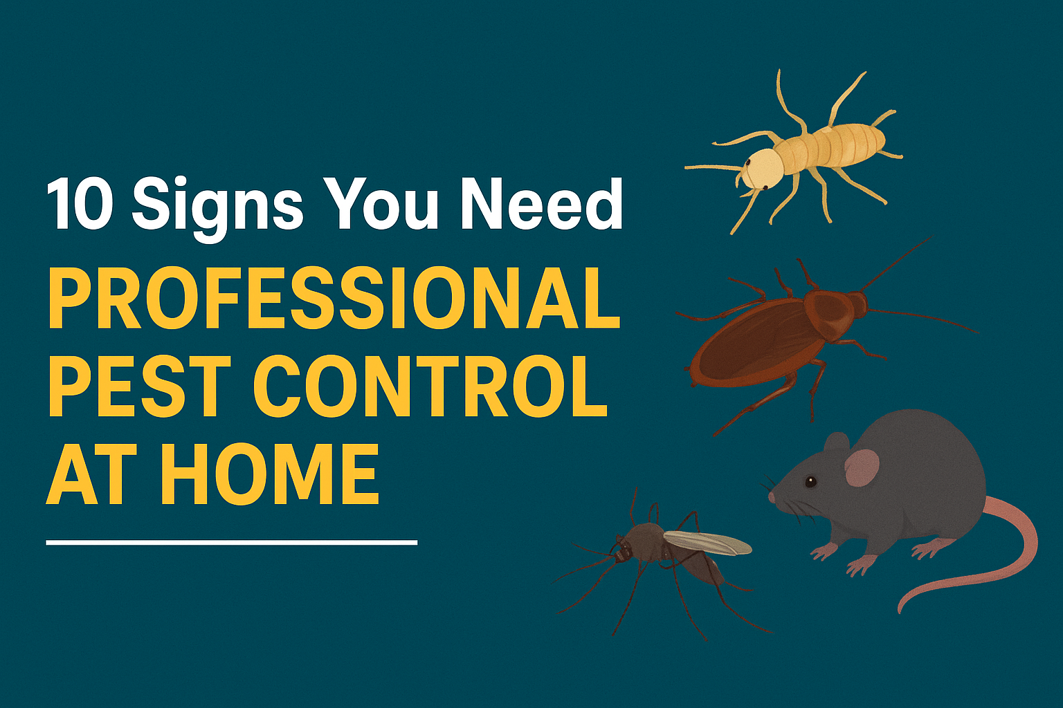 10 Warning Signs You Need Professional Pest Control Services Right Now