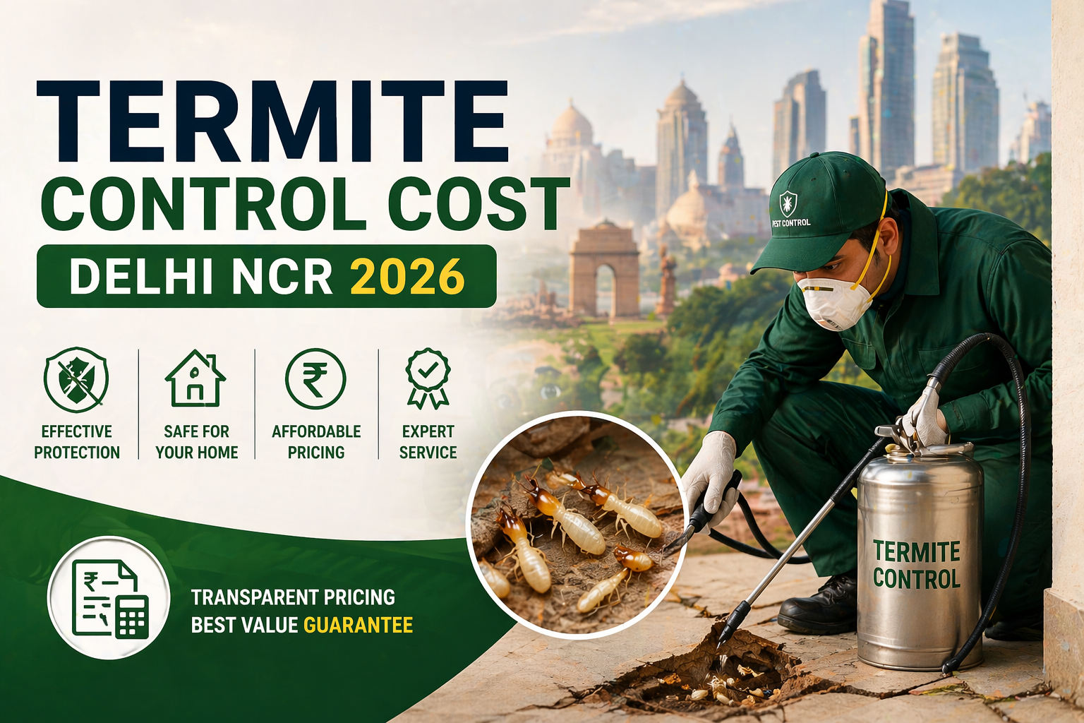 Termite Control Cost Delhi NCR 2026