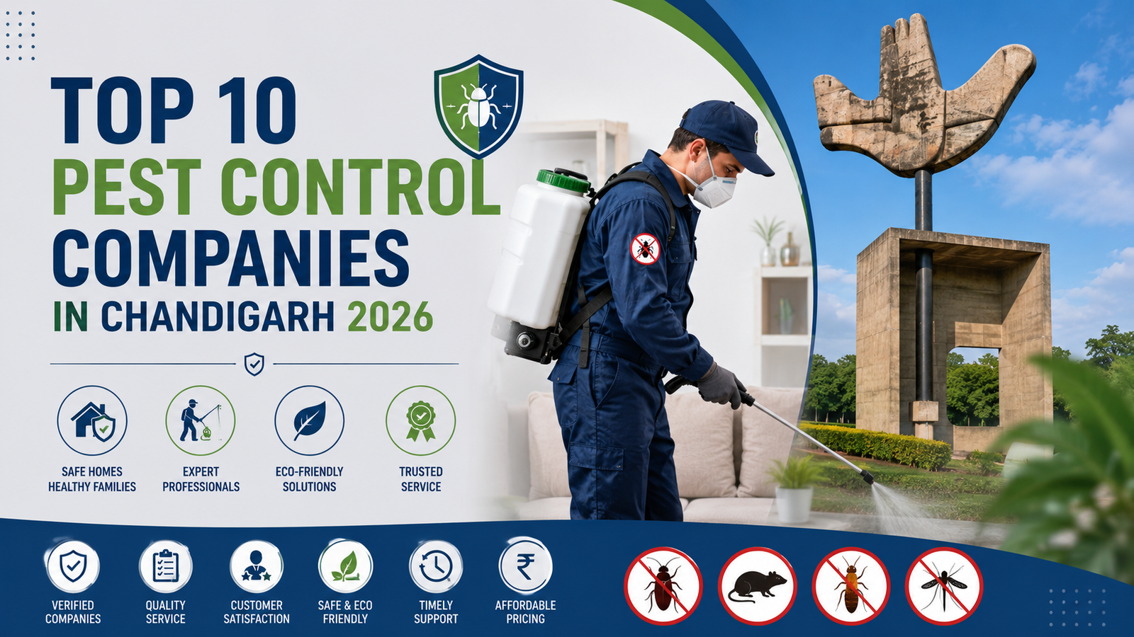 Top 10 pest control companies in Chandigarh 2026
