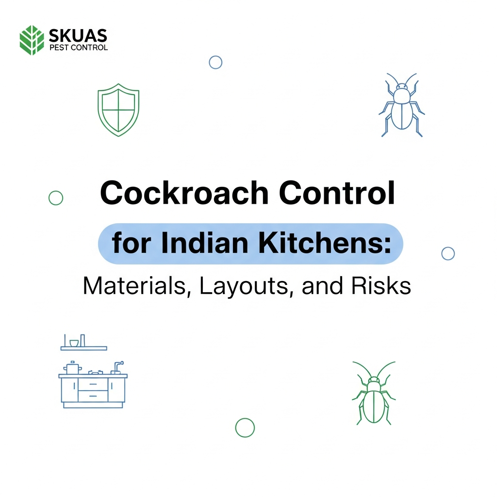 Cockroach Control for Indian Kitchens: Materials, Layouts, and Risks