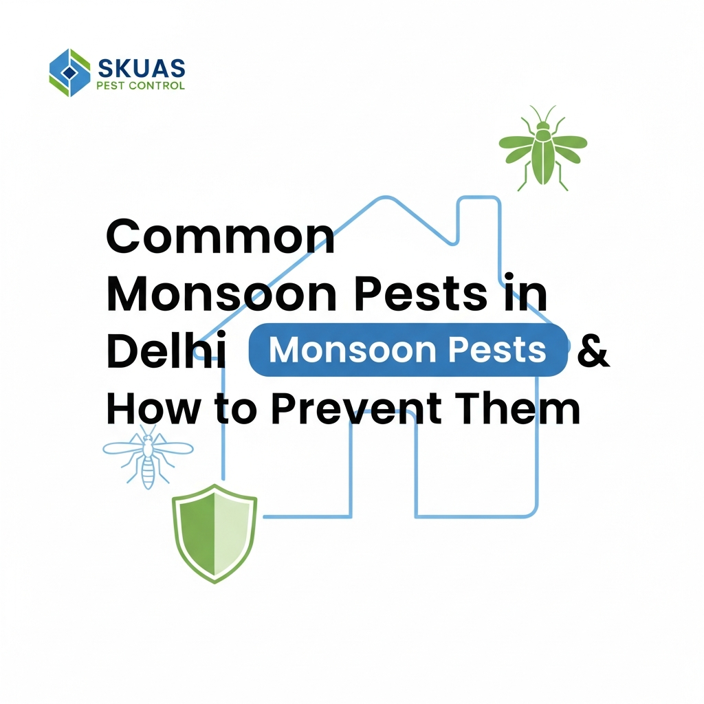 Common Monsoon Pests in Delhi Homes & How to Prevent Them