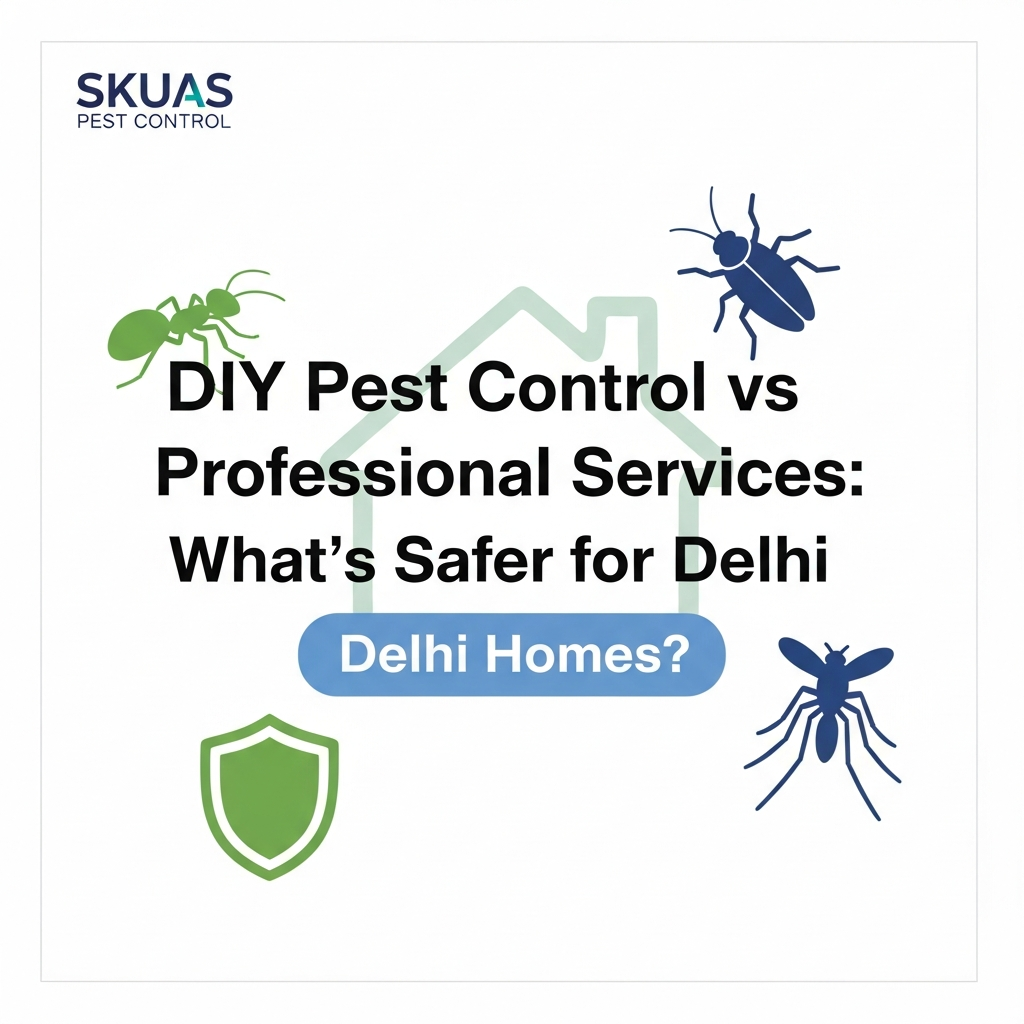 DIY Pest Control vs Professional Services: What’s Safer for Delhi Homes?