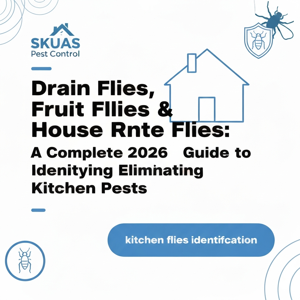 Drain Flies, Fruit Flies & House Flies: A Complete 2026 Guide to Identifying and Eliminating Kitchen Pests