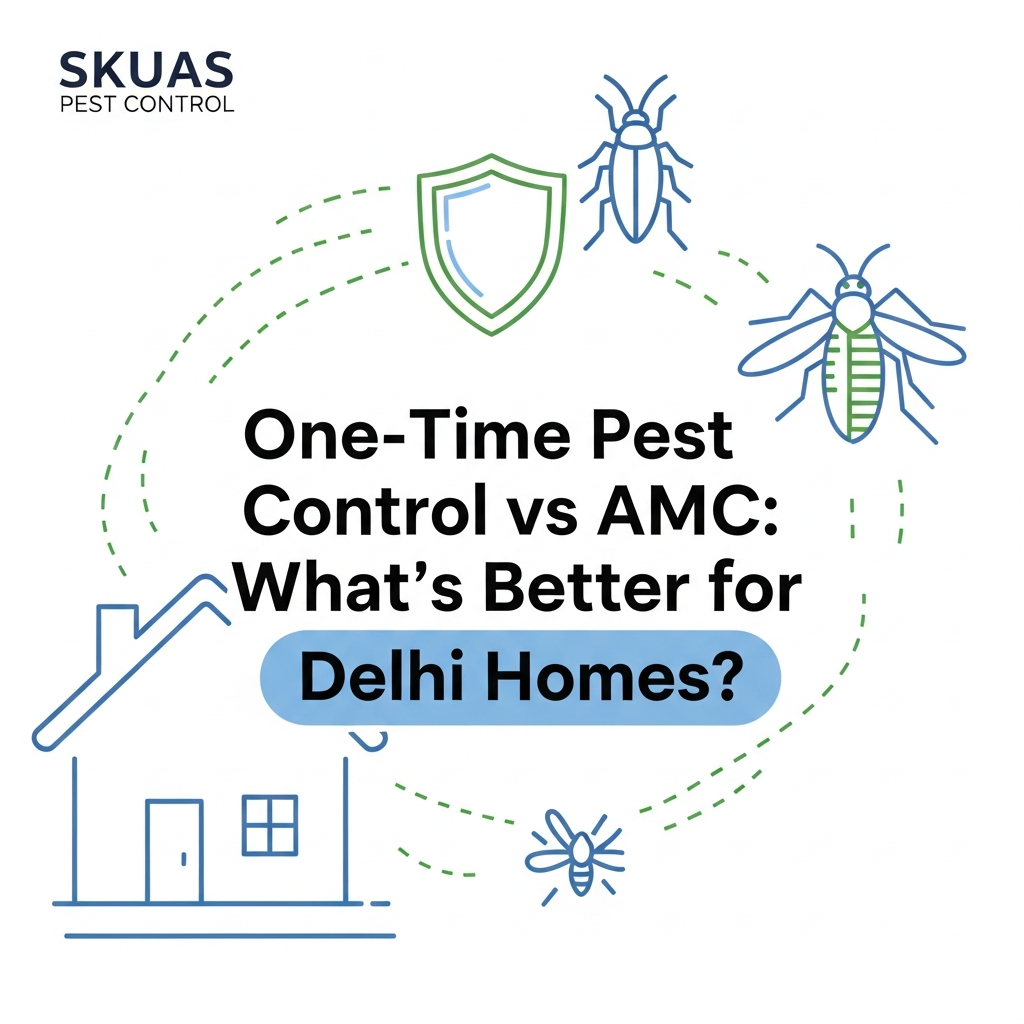 One-Time Pest Control vs AMC: What’s Better for Delhi Homes?
