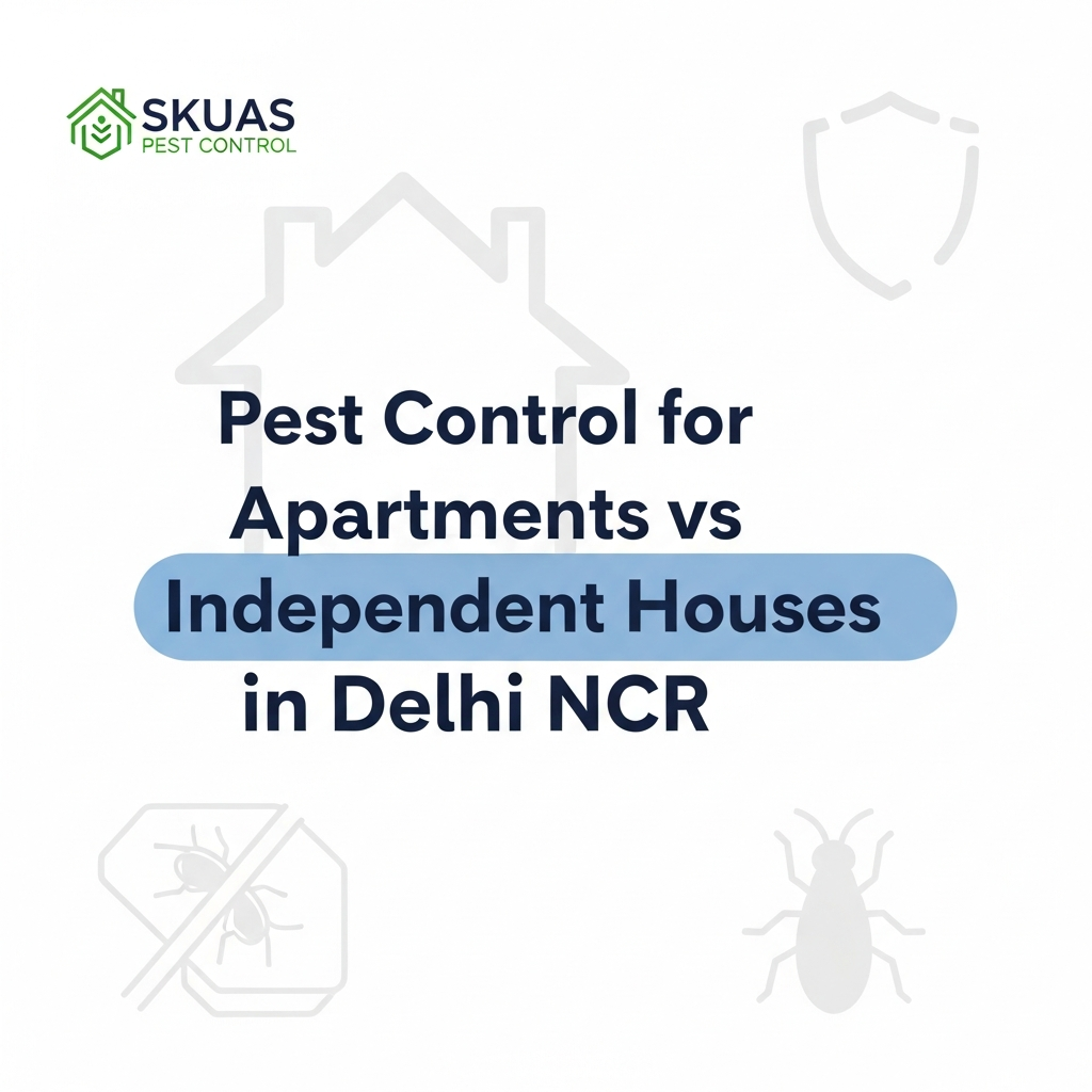 Pest Control for Apartments vs Independent Houses in Delhi NCR: 2026 Comparison