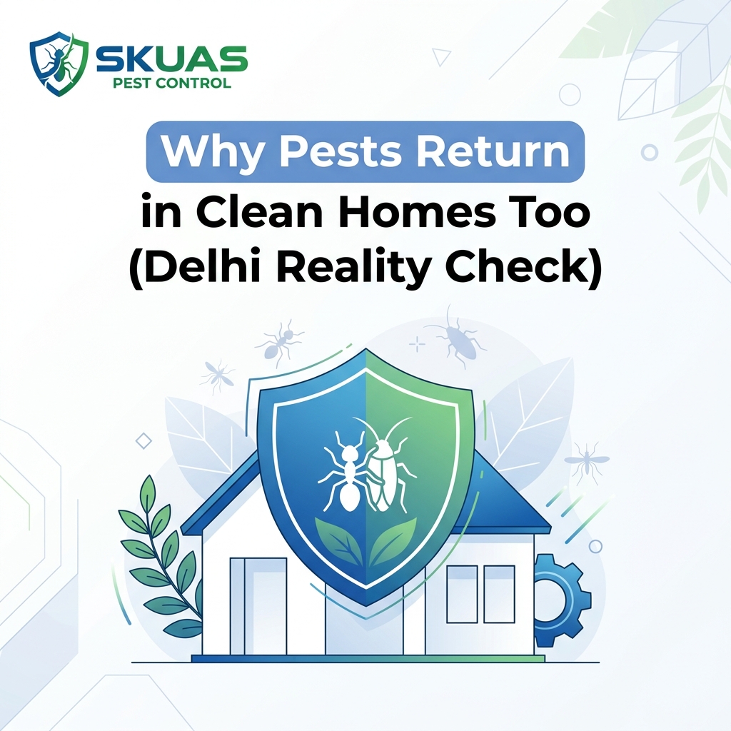 Why Pests Return in Clean Homes Too (Delhi Reality Check)