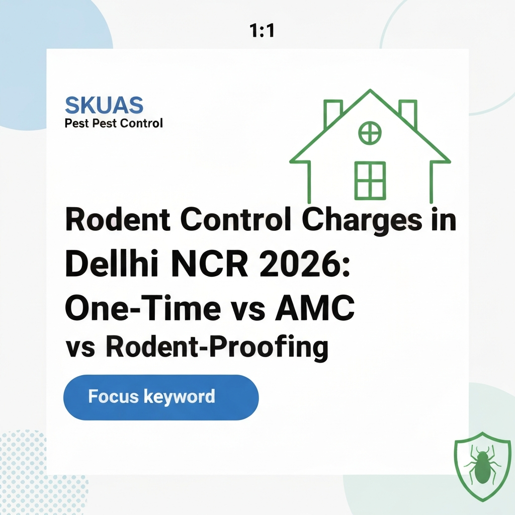 Rodent Control Charges in Delhi NCR 2026: One-Time vs AMC vs Rodent-Proofing